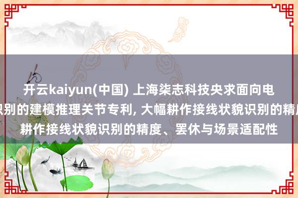 开云kaiyun(中国) 上海柒志科技央求面向电网劝诱接线状貌智能识别的建模推理关节专利， 大幅耕作接线状貌识别的精度、罢休与场景适配性